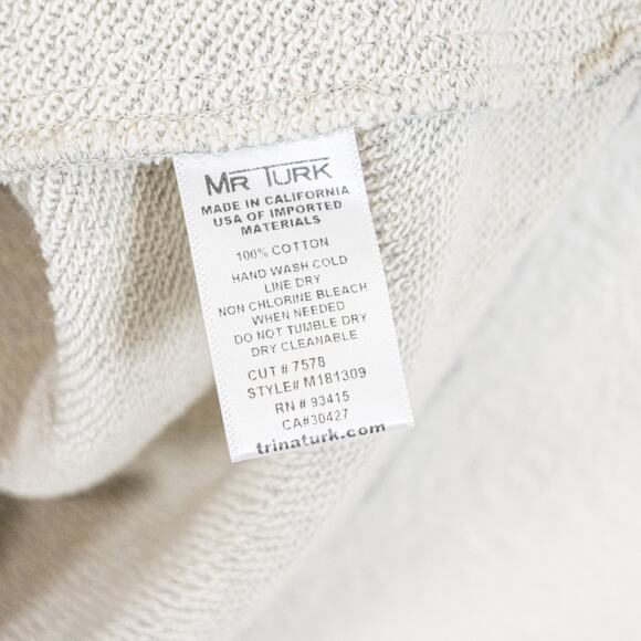 MR TURK Men's Small HOLA LA Terry T-Shirt Heather gray - Picture 6 of 7